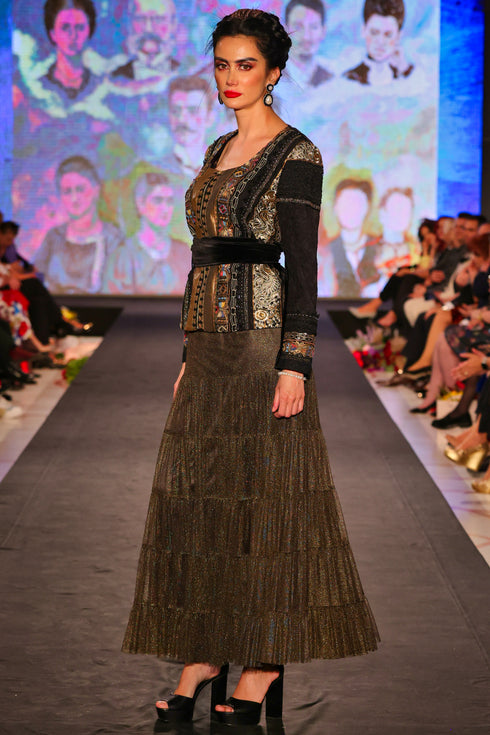 Sacou dantela si catifea FR-21