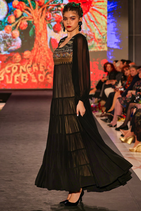 Rochie dantela si voal FR-30