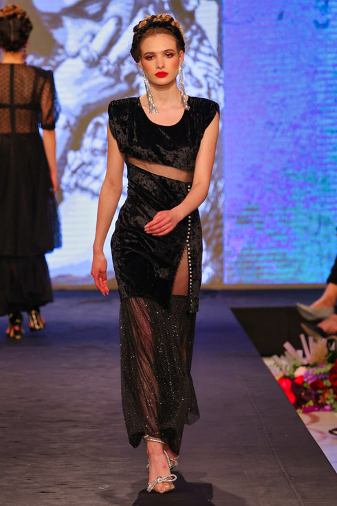 Rochie catifea FR-106