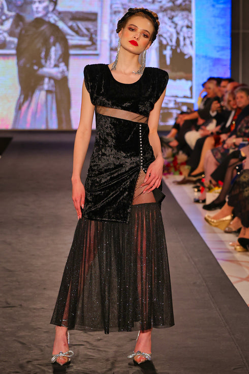 Rochie catifea FR-106