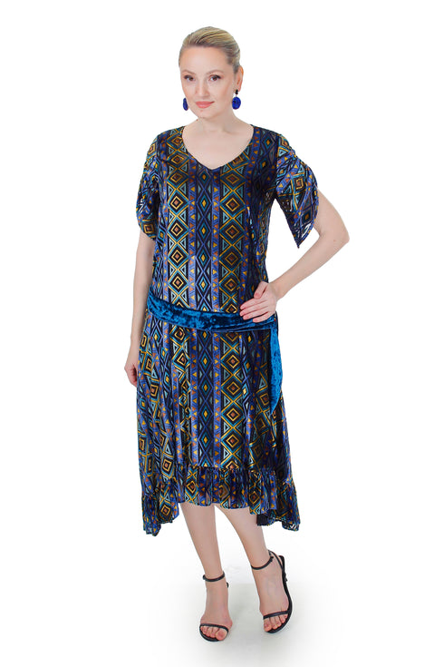 Rochie catifea/tull FR-90