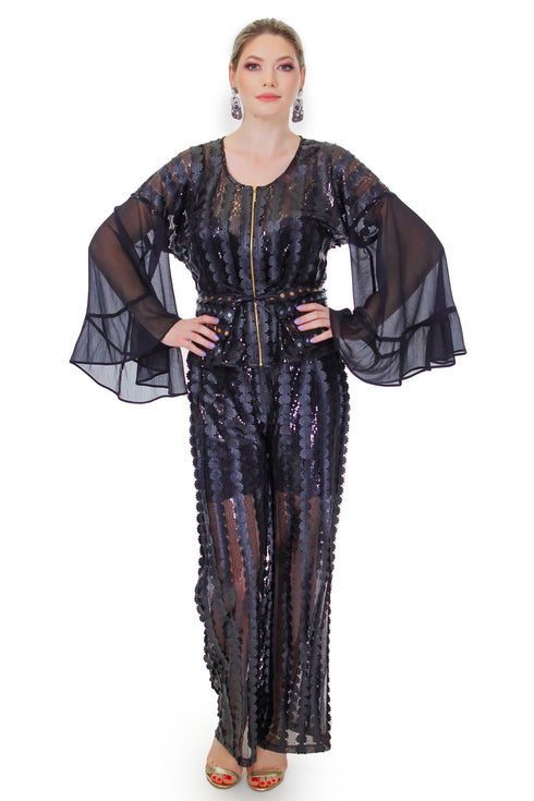 Bluza tull cu paiete FR-28