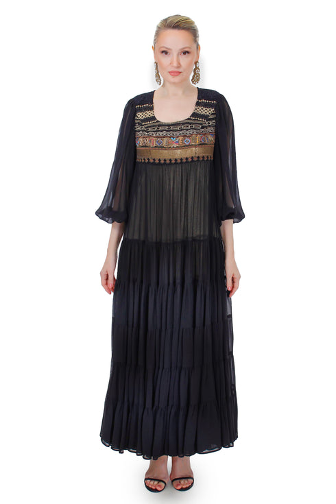 Rochie dantela si voal FR-30