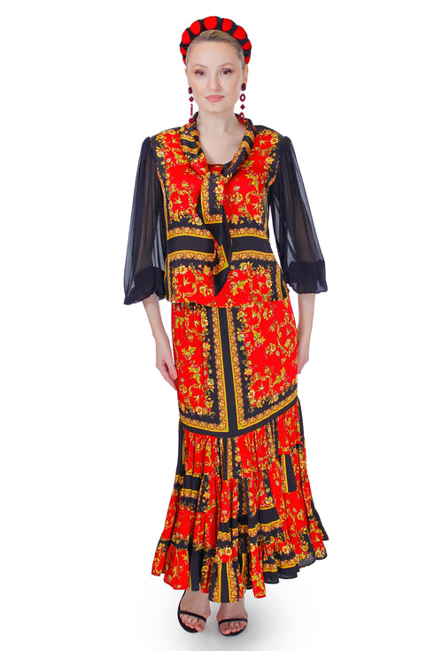 Bluza vascoza/tull FR-81