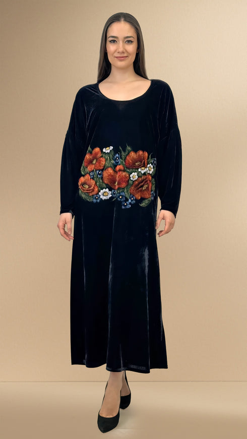 Rochie catifea pictata manual LP104