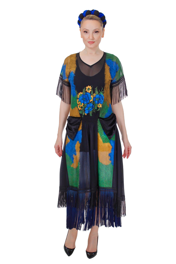 Rochie tull pictat FR-9