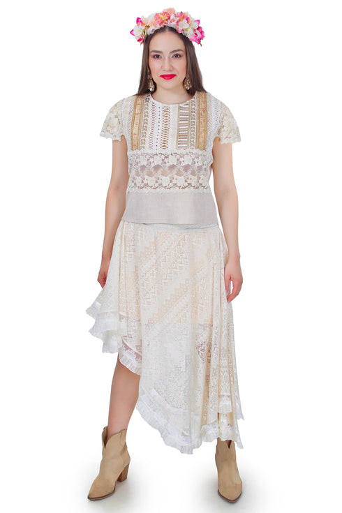 Bluza in si dantela FR-83