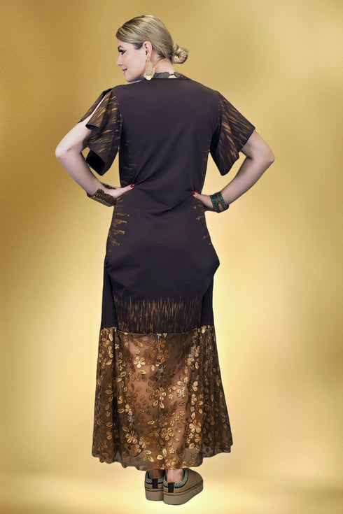 Rochie tricot pictat manual S19