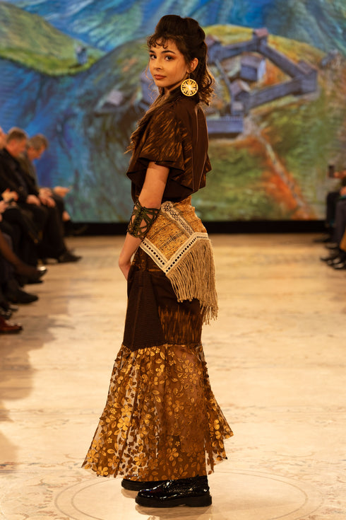 Rochie tricot pictat manual S19