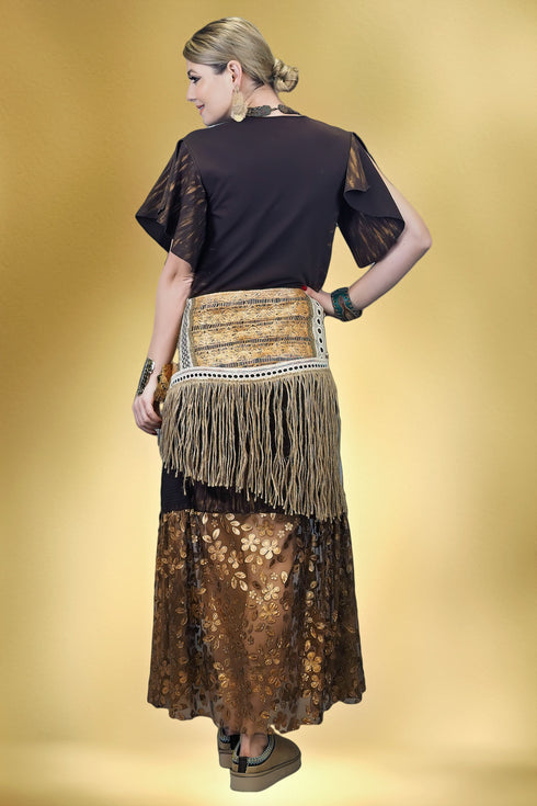 Rochie tricot pictat manual S19