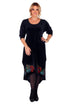 Rochie catifea cu broderie C-A-11