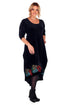 Rochie catifea cu broderie C-A-11