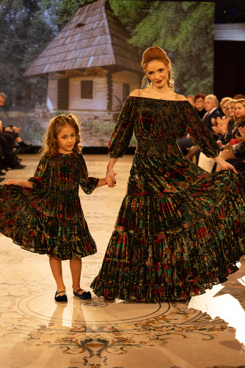 Rochie voal catifea S36