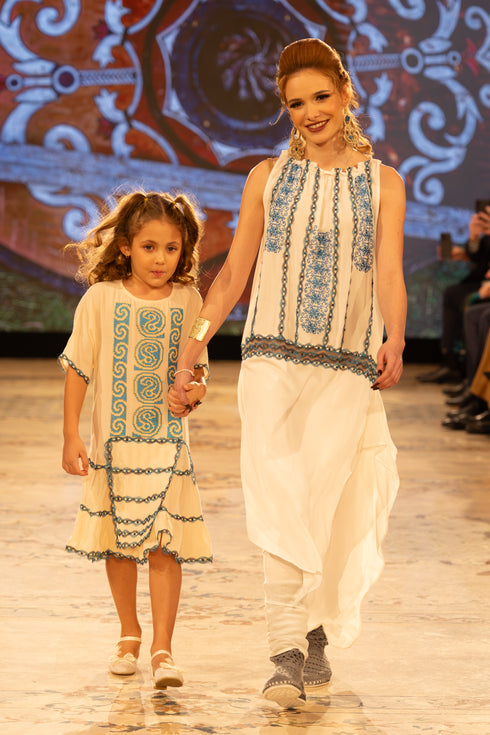 Rochie viscoza brodata S68