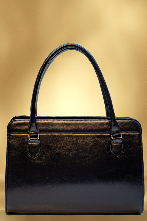 Poseta piele si material textil 3907