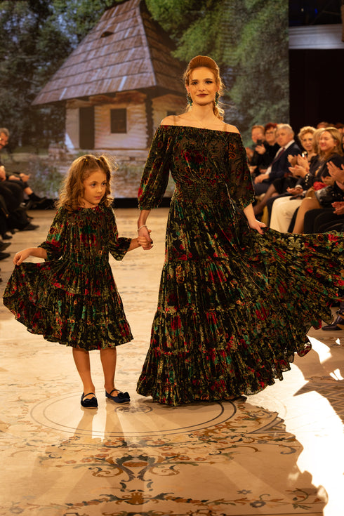 Rochie voal catifea S36