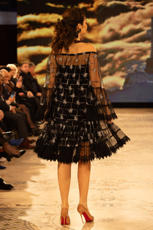 Rochie tule brodat S35