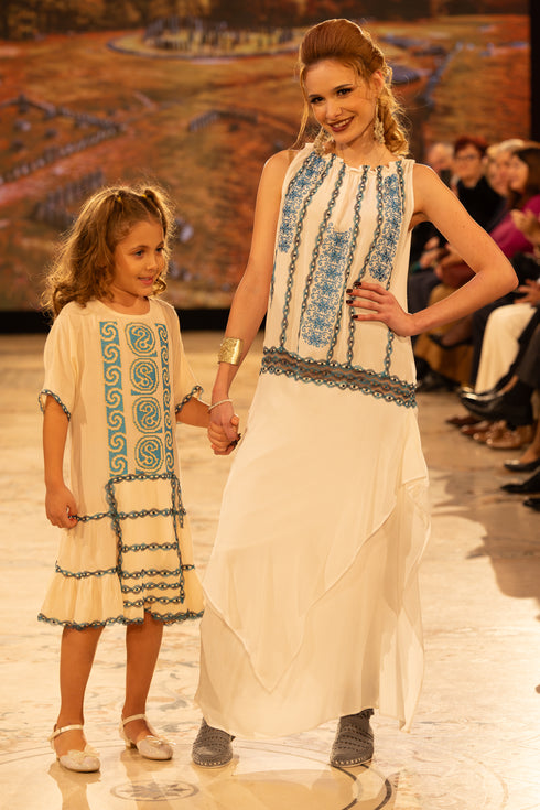 Rochie viscoza brodata S68