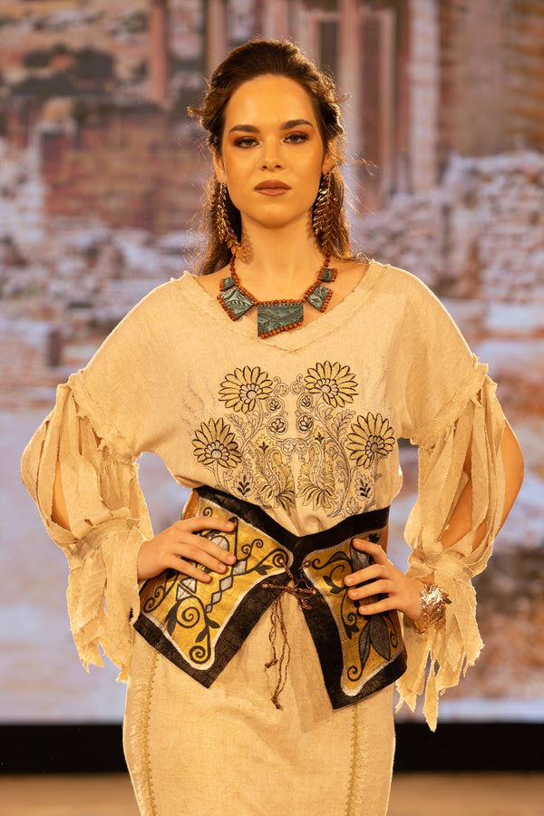 Bluza viscoza brodata S62