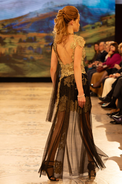 Rochie dantela si tule S81