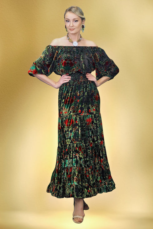 Rochie voal catifea S36