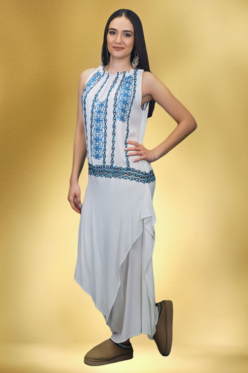 Rochie viscoza brodata S68