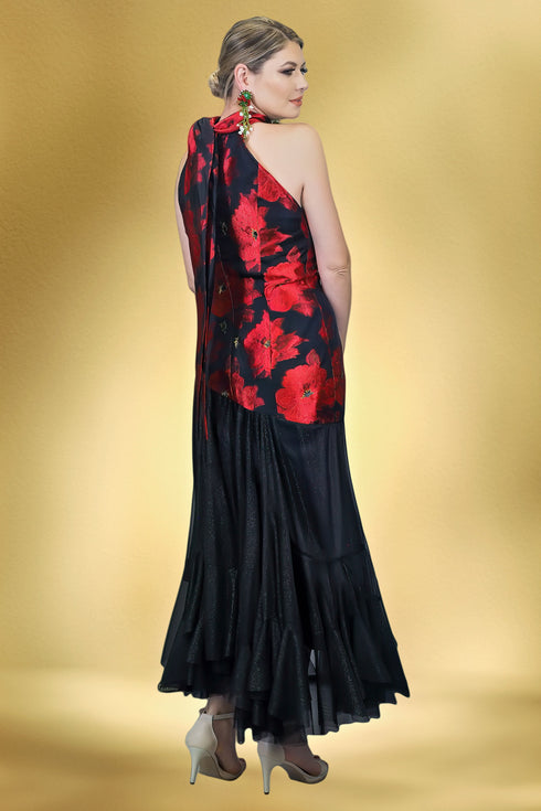 Rochie tafta si tule S75