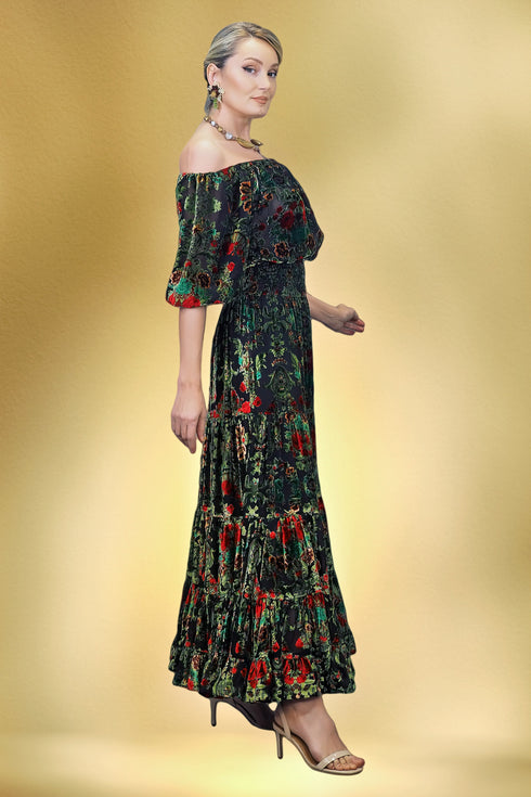 Rochie voal catifea S36