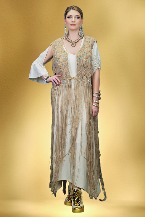 Rochie si vesta din snur S41