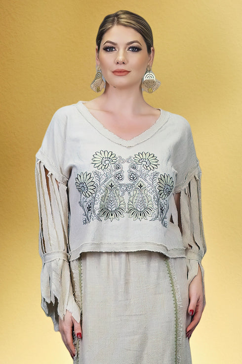 Bluza viscoza brodata S62