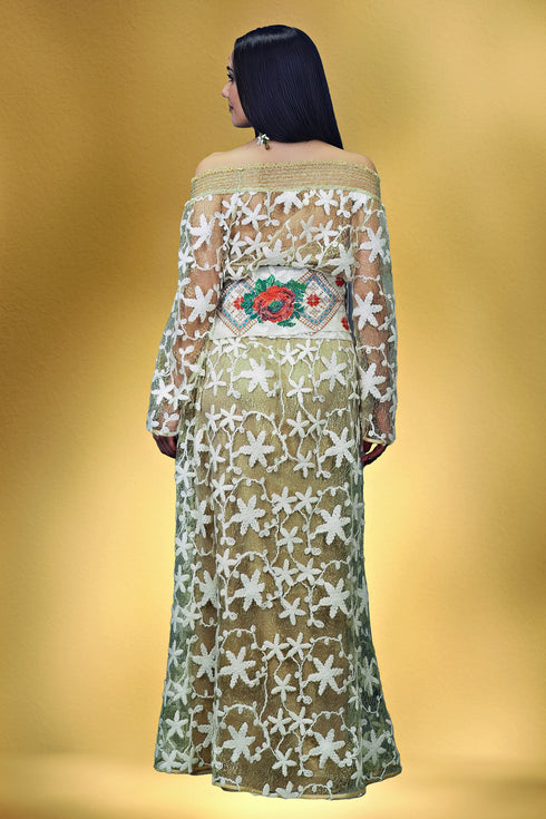 Rochie tule bodat S44