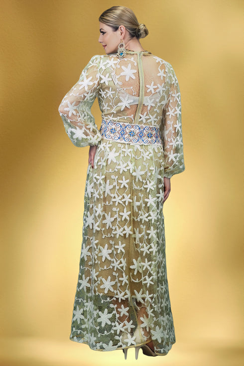 Rochie tule brodat S45