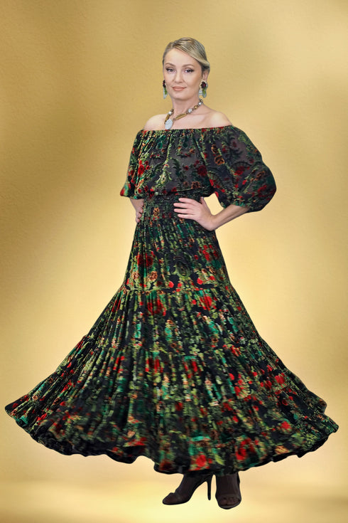 Rochie voal catifea S36