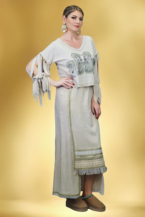 Bluza viscoza brodata S62