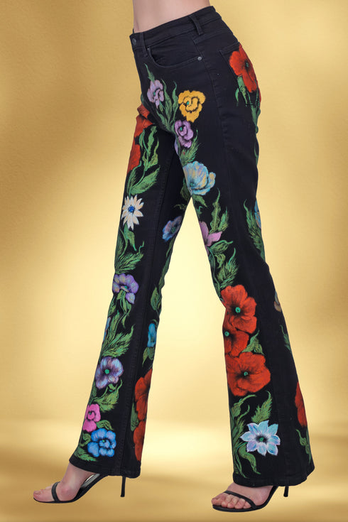 Pantalon denim pictați manual – CTN-20