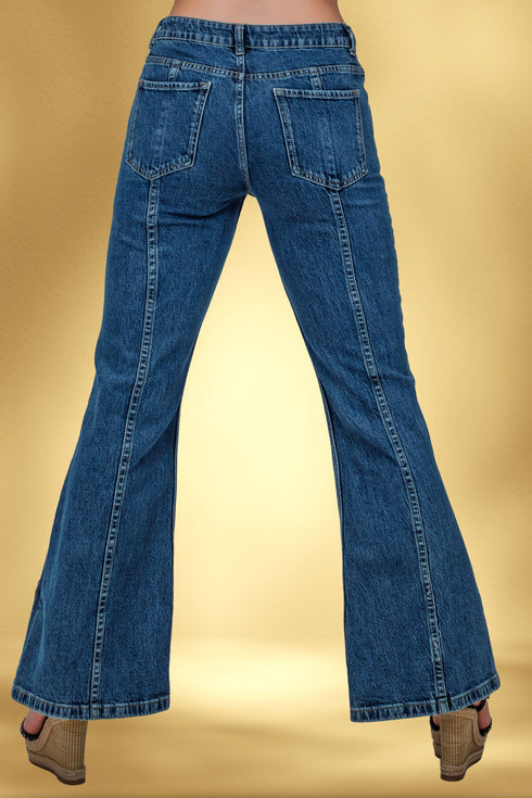 Pantaloni denim brodati – CTN-18