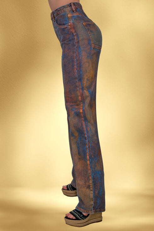 Pantalon denim pictat manual – CTN-50