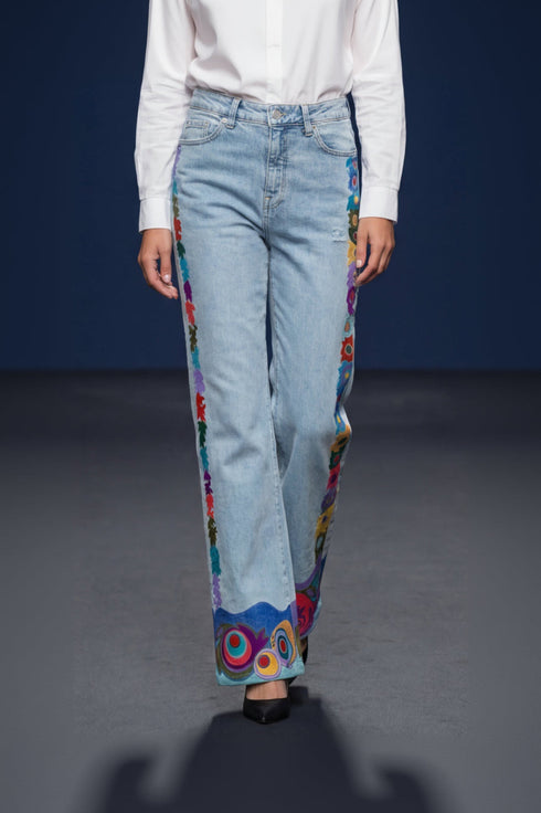 Blugi denim pictati manual – LP142