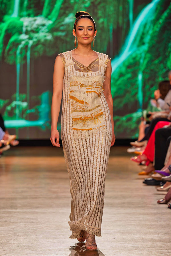 Rochie tricot cu aplicatii manuale – CTN-55