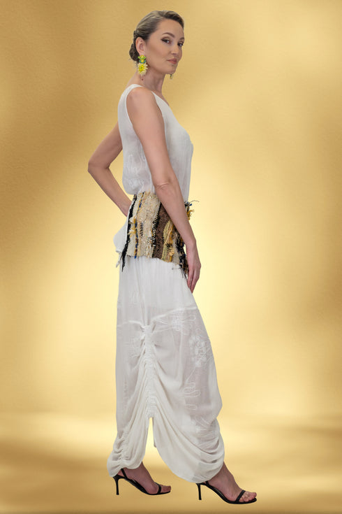 Rochie bumbac cu cordon CTN-100