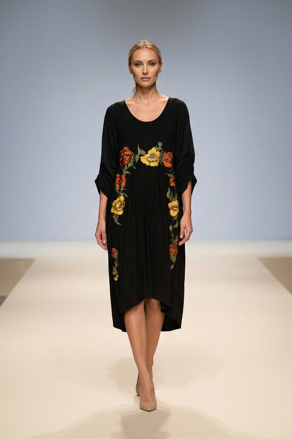 Rochie Jerse Asimetrică Pictată Manual | LP171