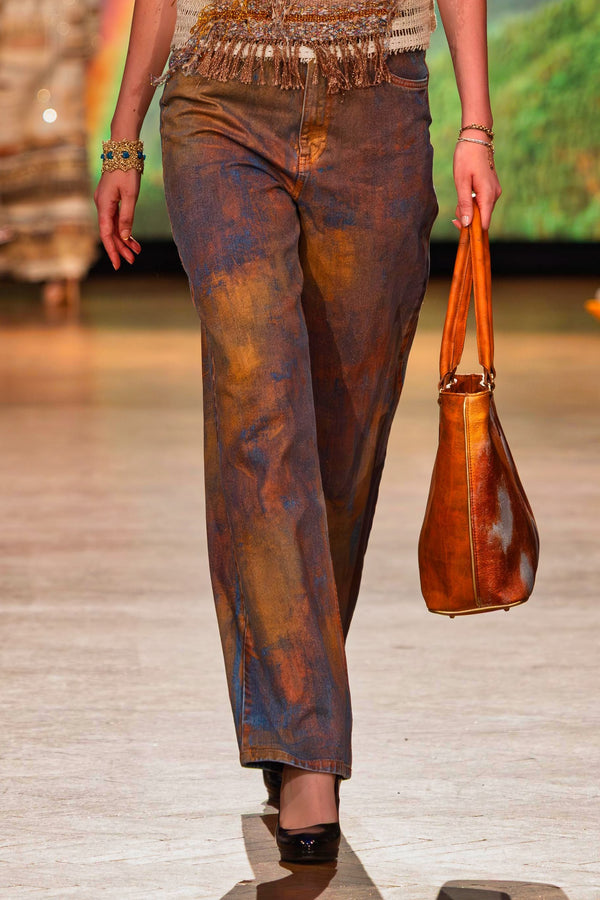 Pantalon denim pictat manual – CTN-50