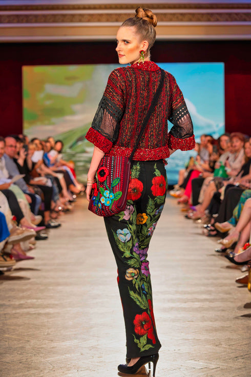 Jachetă tulle cu aplicații unicat – CTN-38B