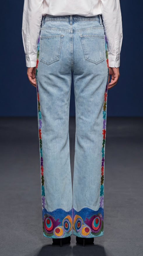 Blugi denim pictati manual – LP142