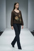 Bluză Tricot din Lână cu Flori Împâslite Manual LP162