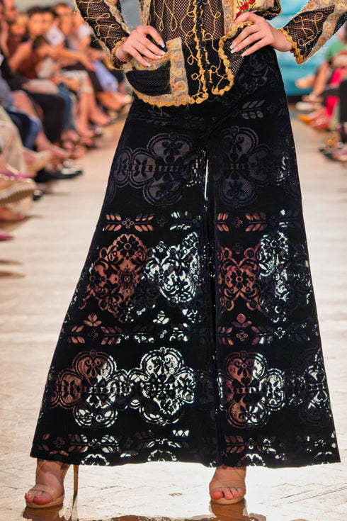 Pantalon din catifea stantata – CTN-20