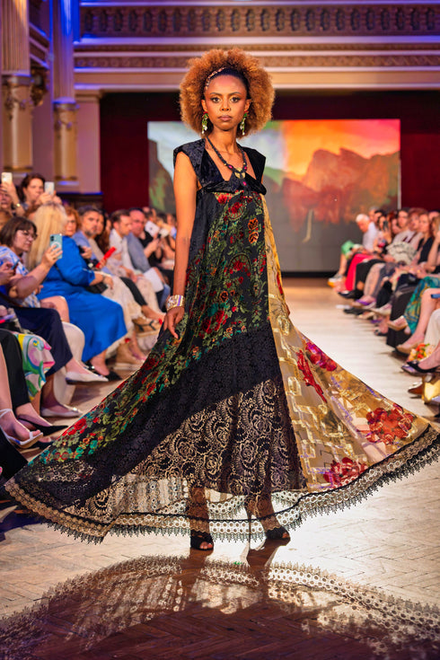 Rochie din compoziție de dantele – CTN-25