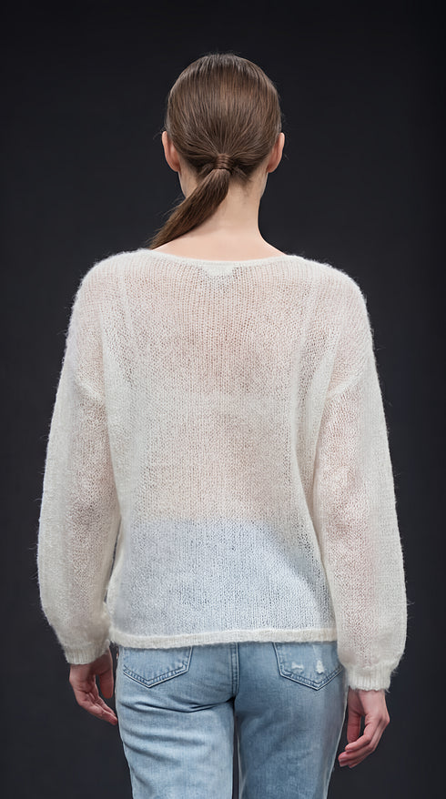 Bluza tricotata cu broderie – LP139