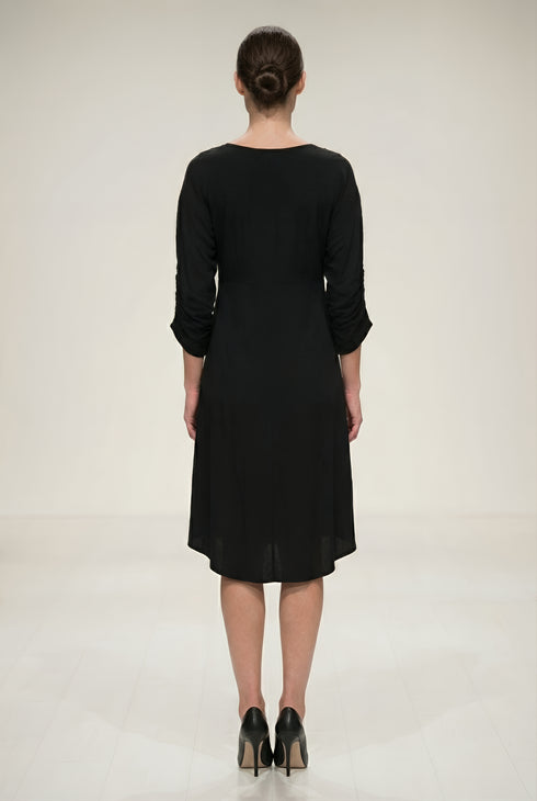 Rochie Jerse Pictata Manual cu Volane Suprapuse | LP172