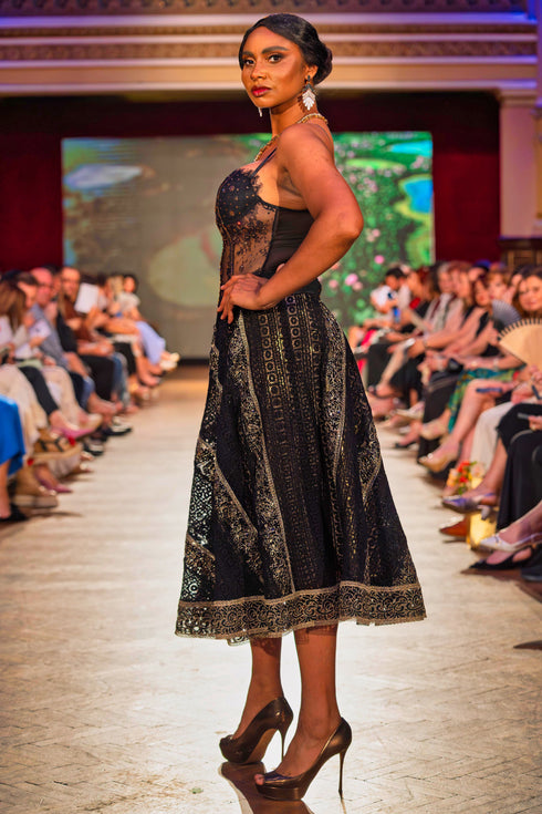 Corset din dantela cu cristale – CTN-9